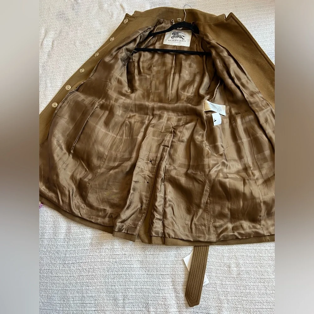 Burberry Brown Wool Cashmere Coat Caban USA 12 - Picture 12 of 16